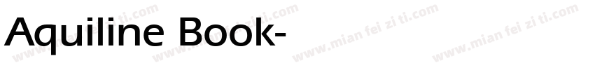 Aquiline Book字体转换